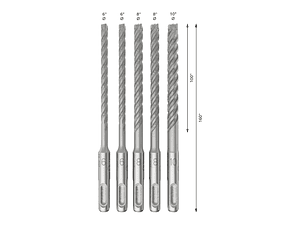 Conjunto de brocas para martelo PRO SDS plus-5X (5 unids) BOSCH