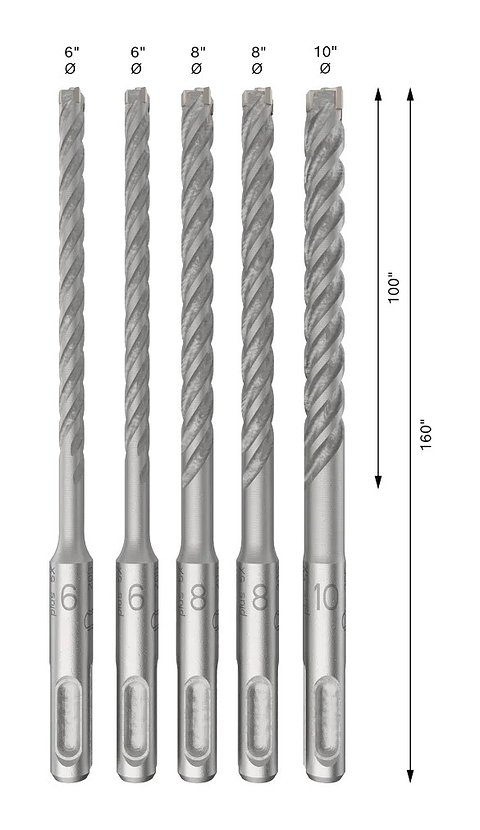 Conjunto de brocas para martelo PRO SDS plus-5X (5 unids) BOSCH