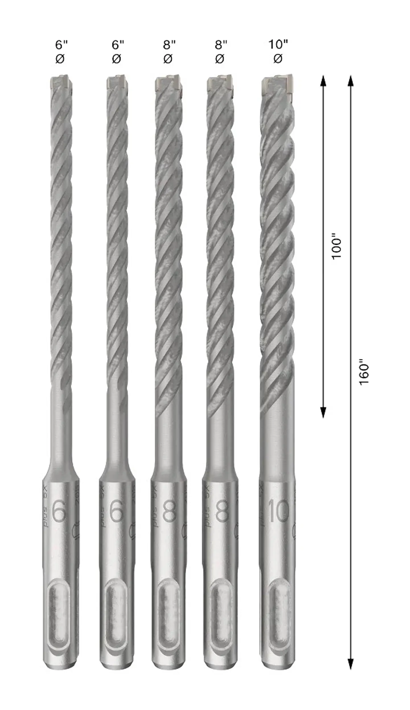Conjunto de brocas para martelo PRO SDS plus-5X (5 unids) BOSCH 2
