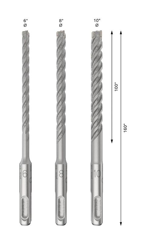 Conjunto de brocas para martelo PRO SDS plus-5X (3 unids) BOSCH