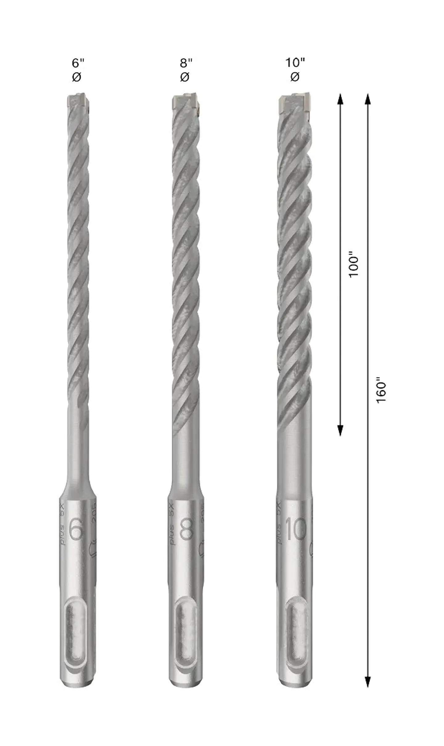 Conjunto de brocas para martelo PRO SDS plus-5X (3 unids) BOSCH 2
