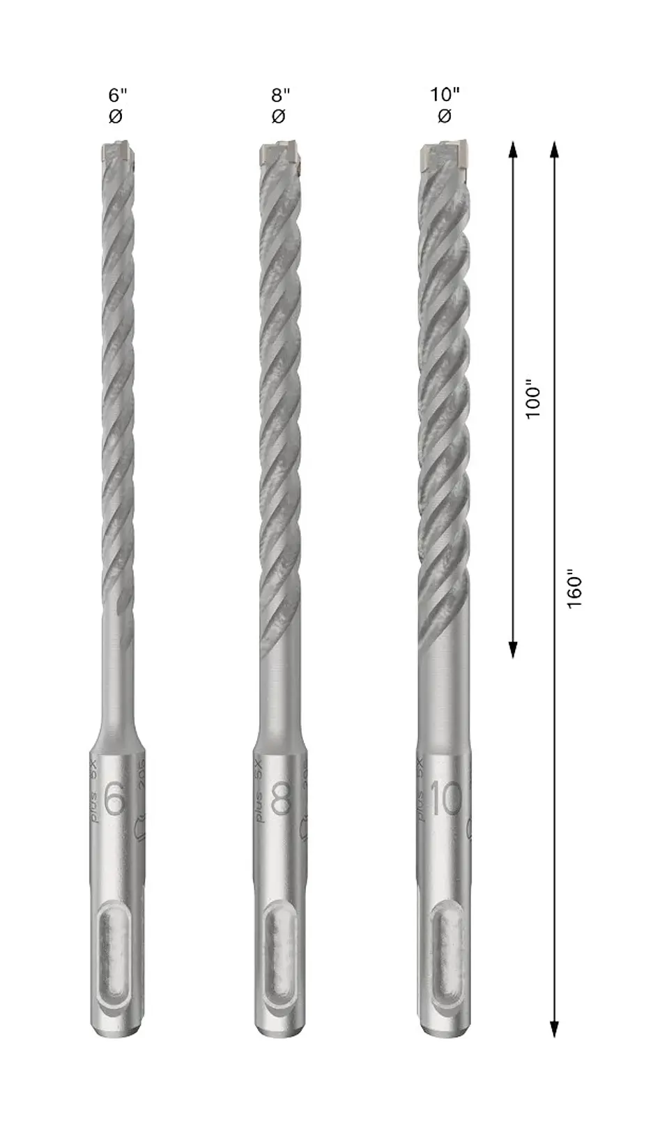 Conjunto de brocas para martelo PRO SDS plus-5X (3 unids) BOSCH 2