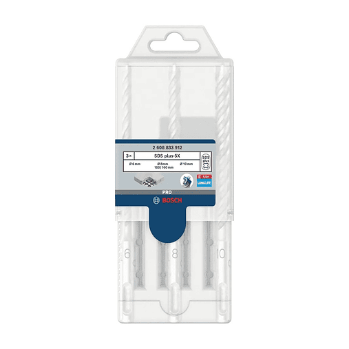 Conjunto de brocas para martelo PRO SDS plus-5X (3 unids) BOSCH 3