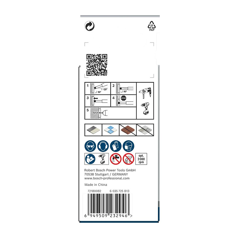 Conjunto de brocas para PRO Ceramic dry (3 unids) BOSCH  3