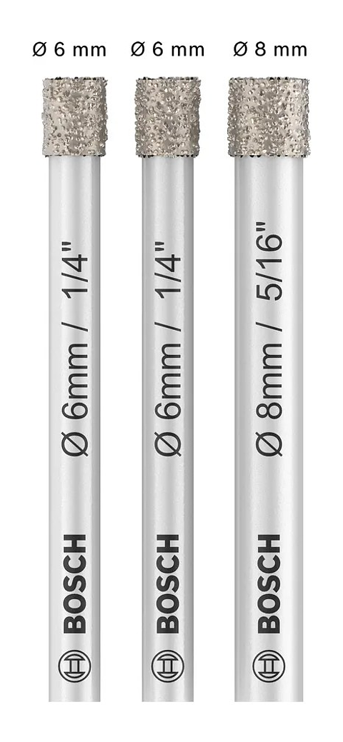 Conjunto de brocas para PRO Ceramic dry (3 unids) BOSCH 