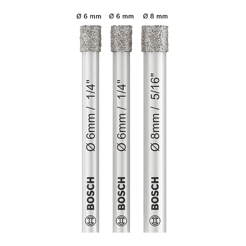 Conjunto de brocas para PRO Ceramic dry (3 unids) BOSCH  2