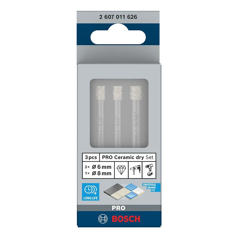 Conjunto de brocas para PRO Ceramic dry (3 unids) BOSCH  4