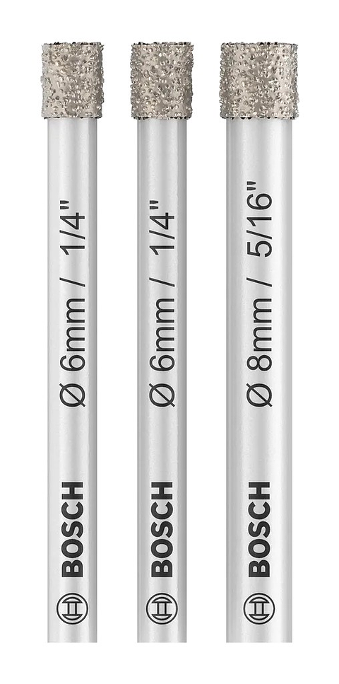 Conjunto de brocas para PRO Ceramic dry (3 unids) BOSCH 