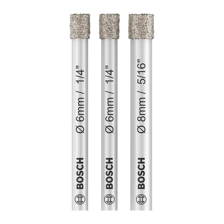 Conjunto de brocas para PRO Ceramic dry (3 unids) BOSCH  1