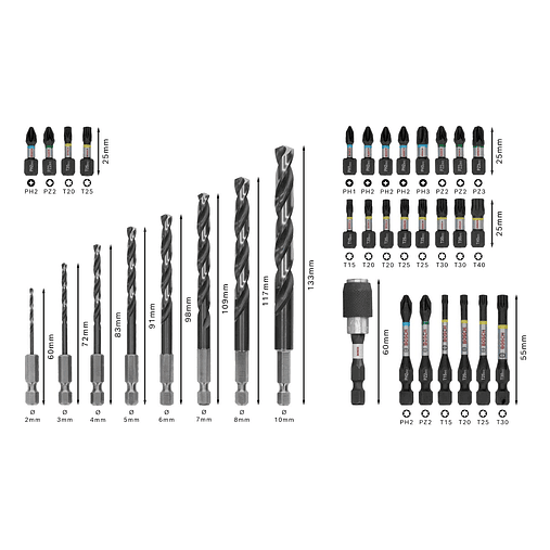 PRO Impact Metal Set (35 unids) BOSCH  3