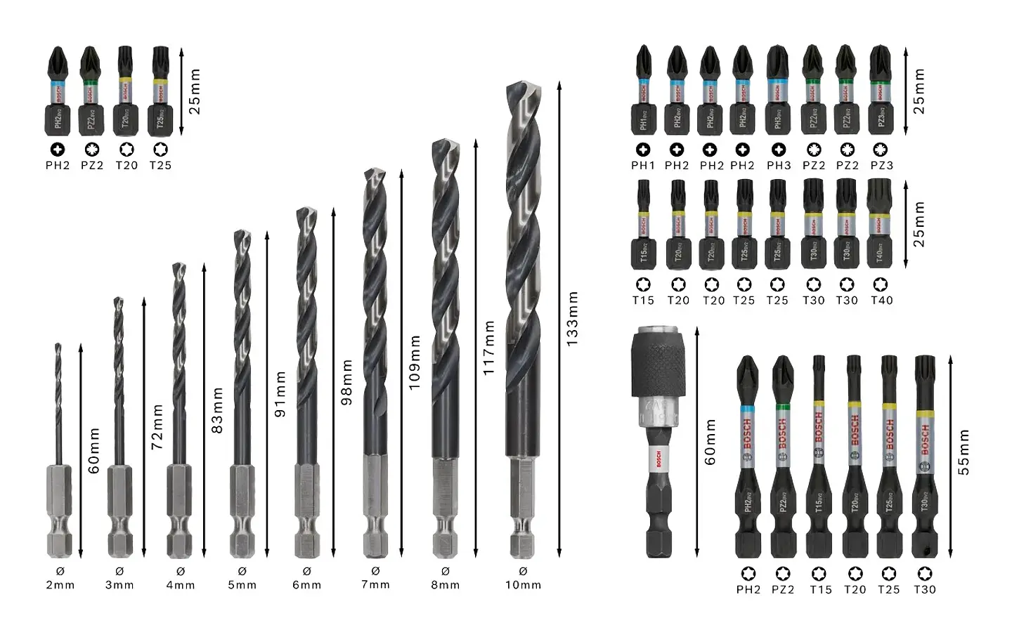 PRO Impact Metal Set (35 unids) BOSCH  3