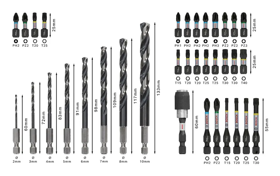 PRO Impact Metal Set (35 unids) BOSCH  3