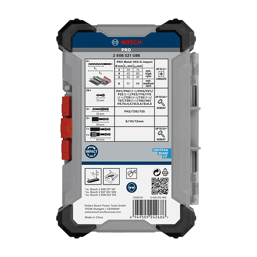 PRO Impact Metal Set (40 unids) BOSCH  5