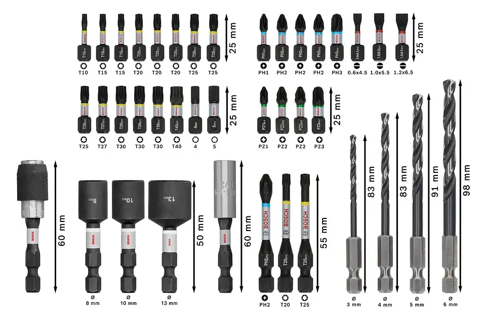 PRO Impact Metal Set (40 unids) BOSCH  3