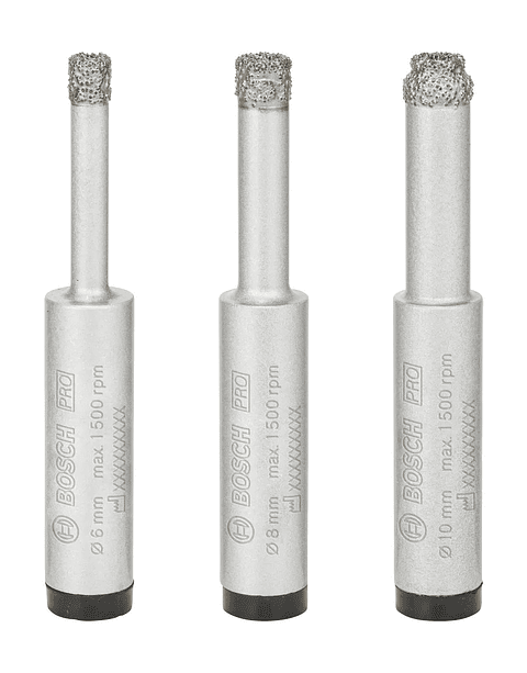 Conjunto de brocas para PRO Ceramic dry (3 unids) BOSCH 