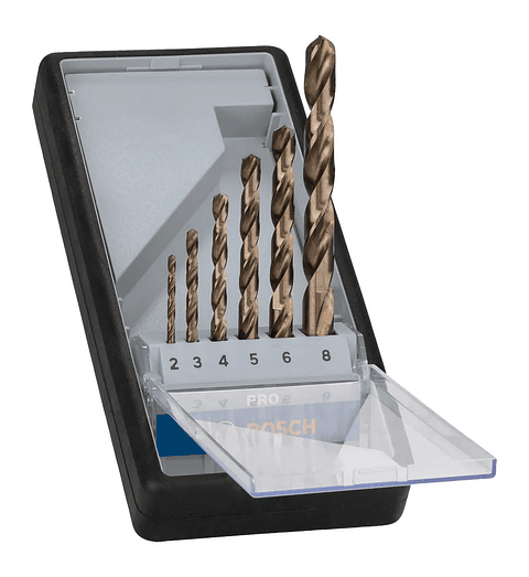 Conjunto de brocas para metal PRO Stainless Steel HSS-Co (6 unids) BOSCH 