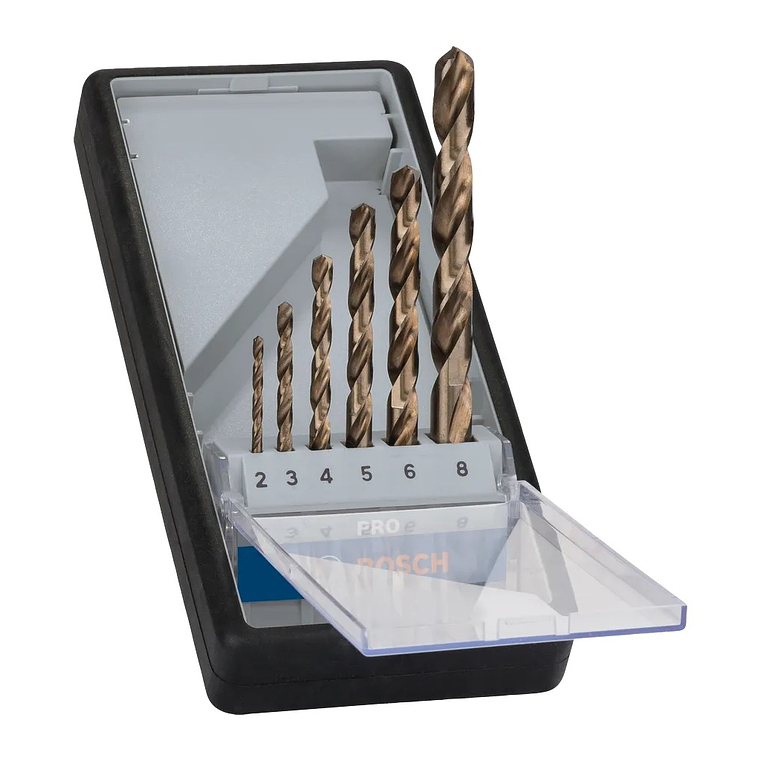 Conjunto de brocas para metal PRO Stainless Steel HSS-Co (6 unids) BOSCH  1