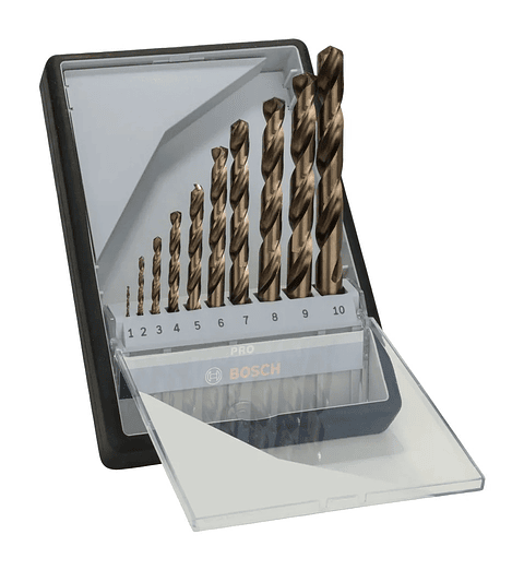 Conjunto de brocas para metal PRO Stainless Steel HSS-Co (10 unids) BOSCH
