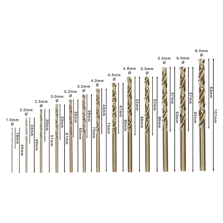 Conjunto de brocas para metal PRO Stainless Steel HSS-Co (13 unids) BOSCH  3