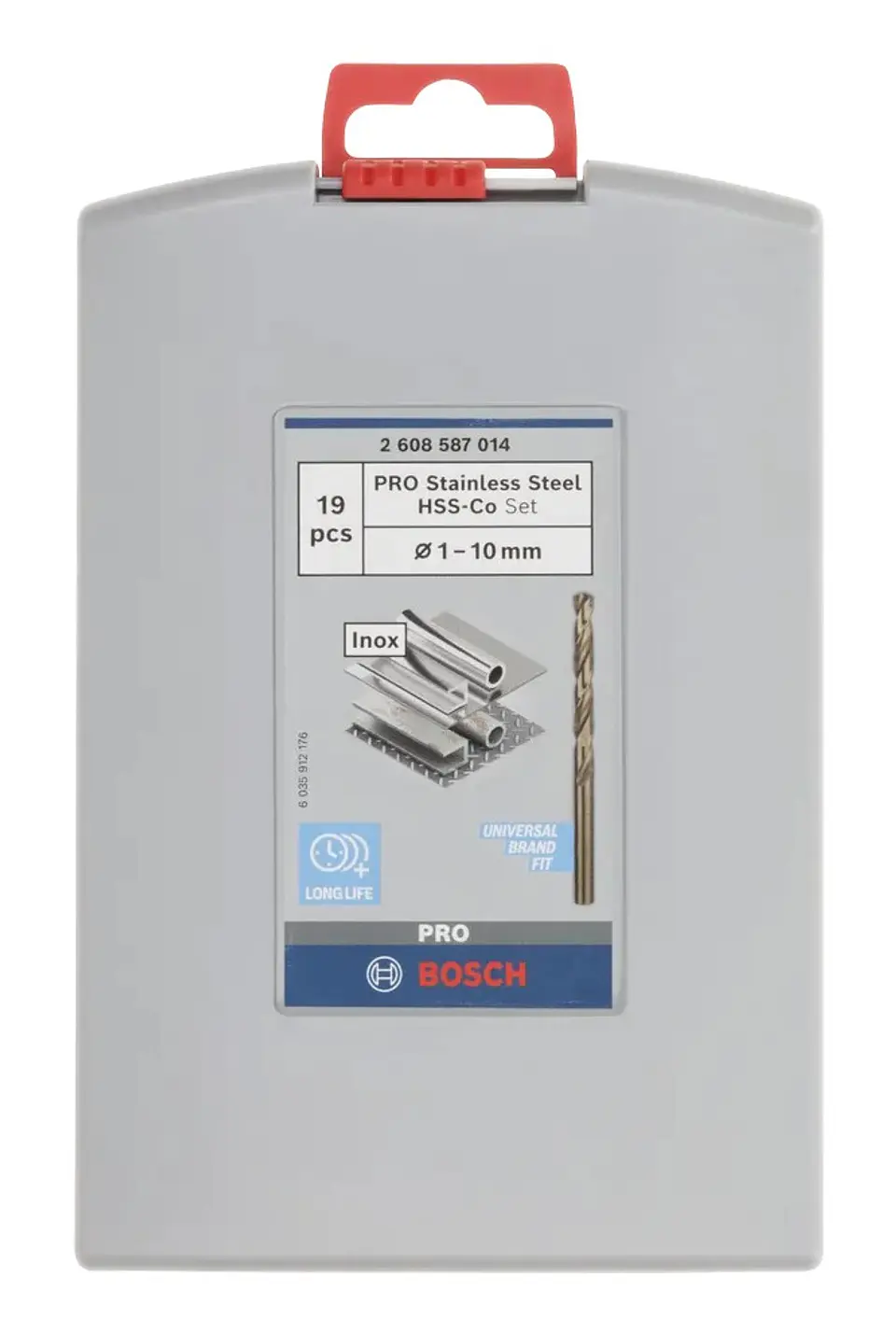 Conjunto de brocas para metal PRO Stainless Steel HSS-Co (19 unids) BOSCH 6