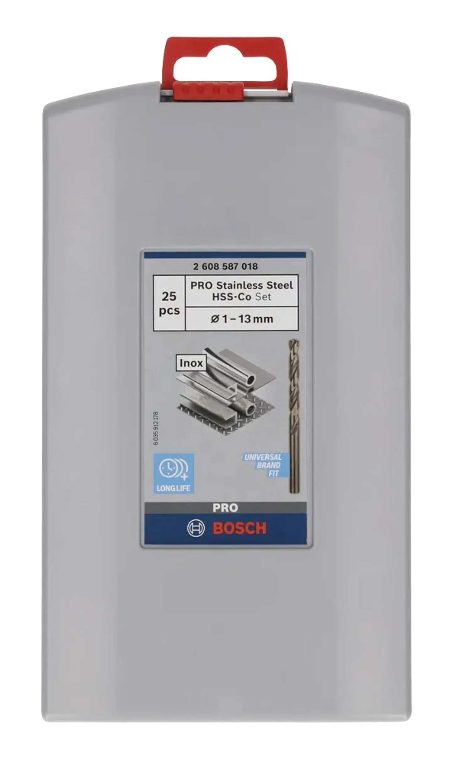 Conjunto de brocas para metal PRO Stainless Steel HSS-Co (25 unids) BOSCH 4