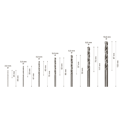 Conjunto de brocas para metal PRO Stainless Steel HSS-Co (7 unids) BOSCH 3