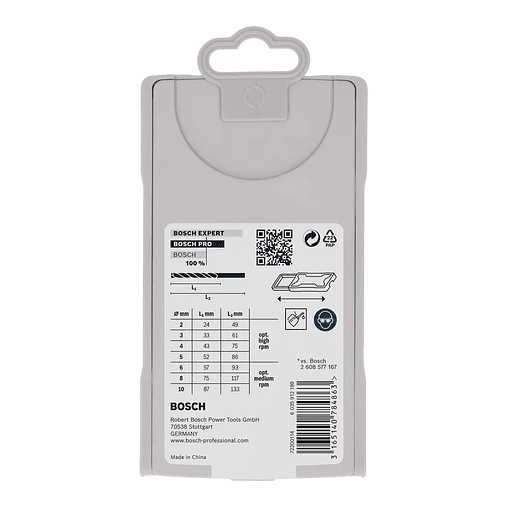 Conjunto de brocas para metal PRO Stainless Steel HSS-Co (7 unids) BOSCH 4