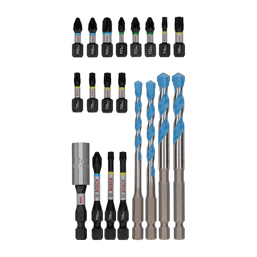 PRO Impact Mixed Set (20 unids) BOSCH  3