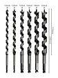 Conjunto de brocas PRO Wood Auger (6 unids) BOSCH  - Thumbnail 3