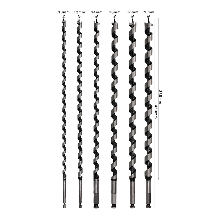 Conjunto de brocas PRO Wood Auger (6 unids) BOSCH 3