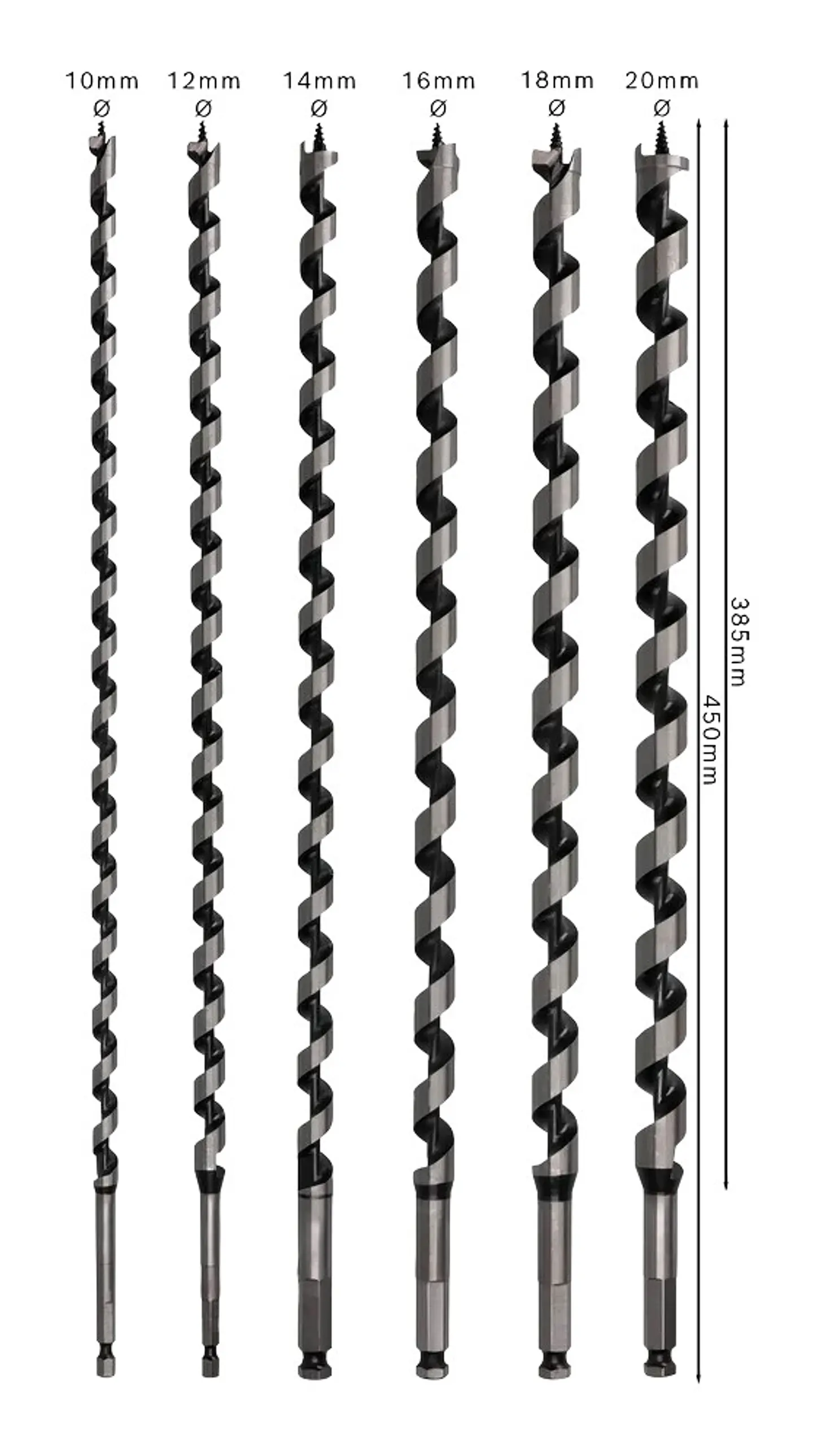 Conjunto de brocas PRO Wood Auger (6 unids) BOSCH 3