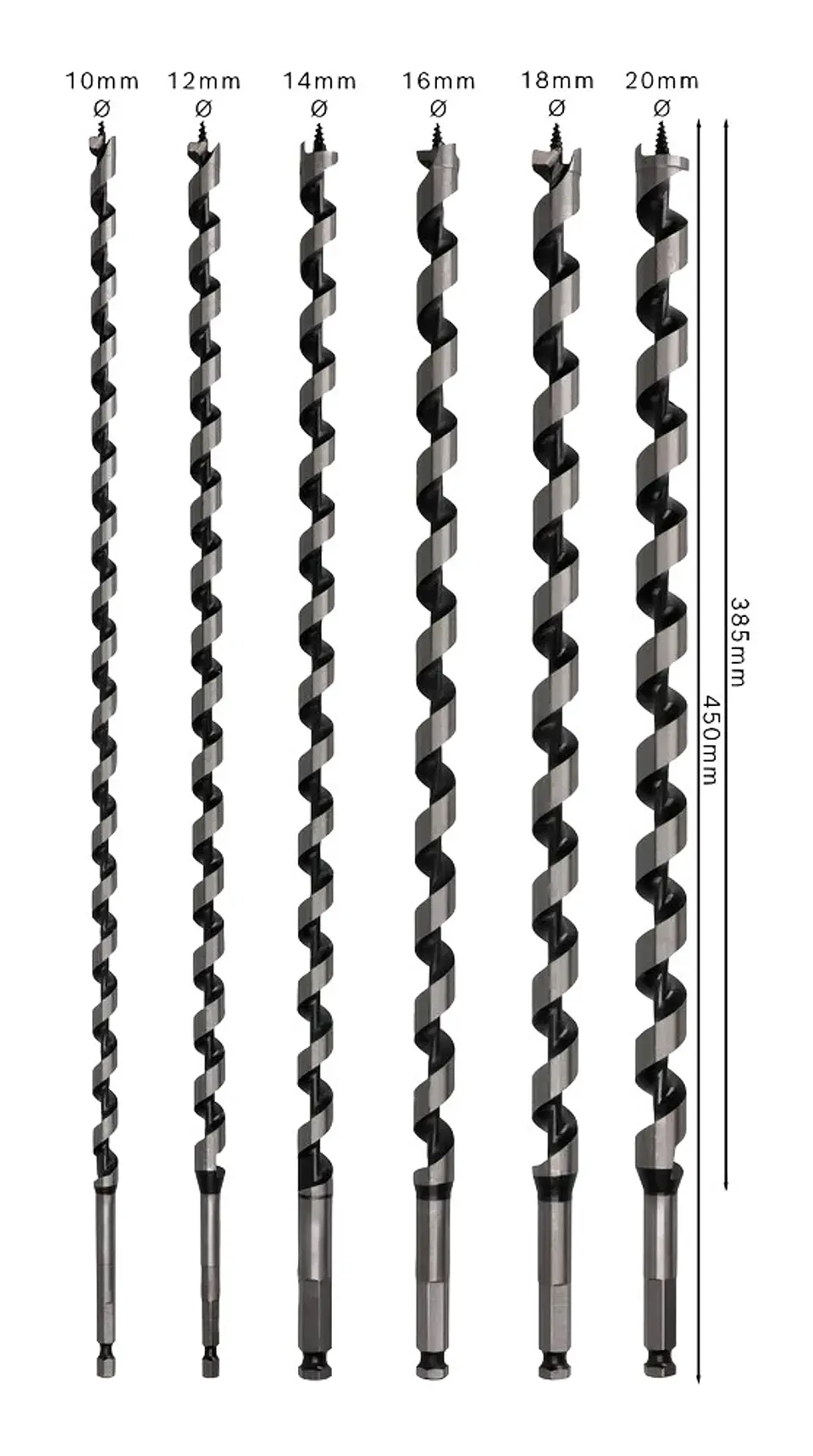 Conjunto de brocas PRO Wood Auger (6 unids) BOSCH 3