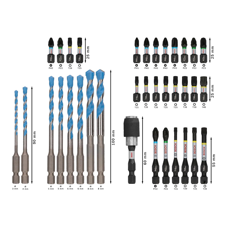 PRO Impact Mixed Set ( 35 unids) BOSCH  3