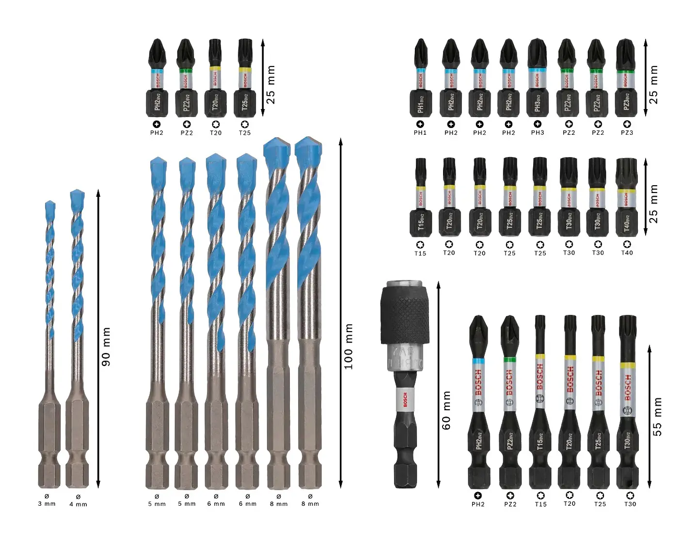 PRO Impact Mixed Set ( 35 unids) BOSCH  3