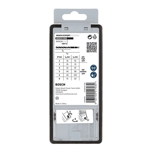 Conjunto de brocas para madeira PRO Wood HSS (7 unids) BOSCH  5