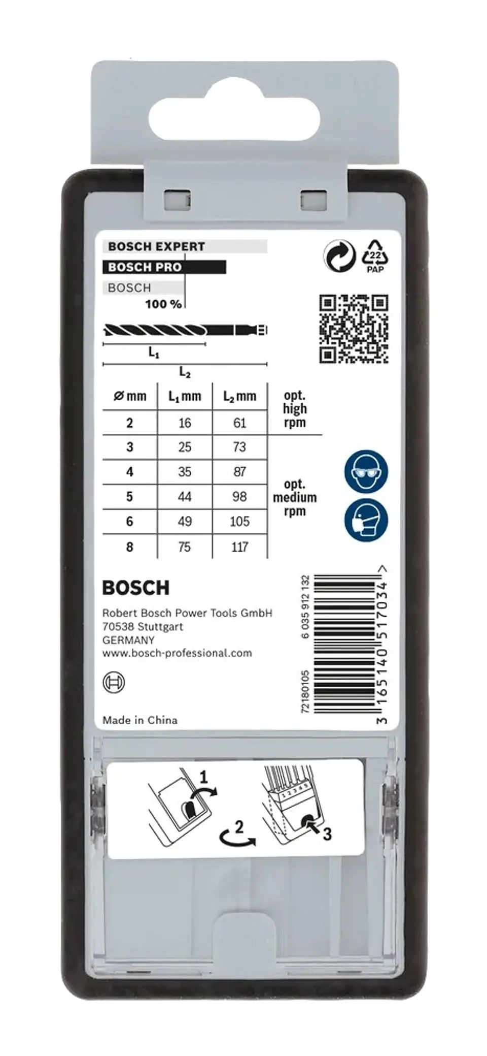 Conjunto de brocas para madeira PRO Wood HSS (7 unids) BOSCH  5
