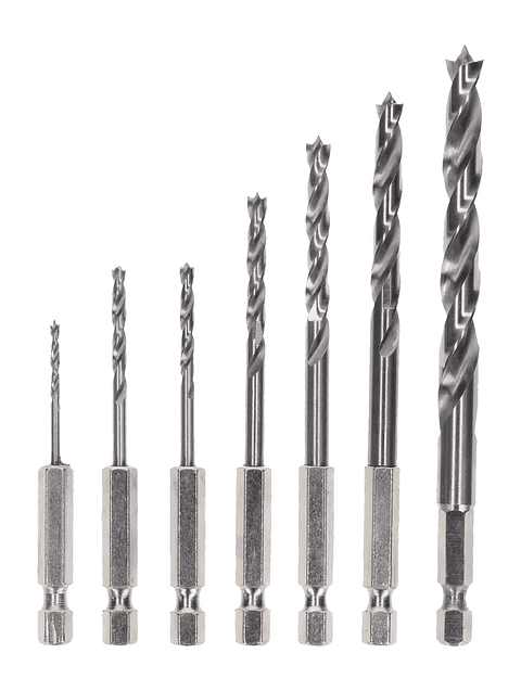Conjunto de brocas para madeira PRO Wood HSS (7 unids) BOSCH 