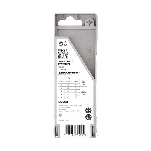 Conjunto de brocas para madeira PRO Wood HSS (5 unids) BOSCH 4