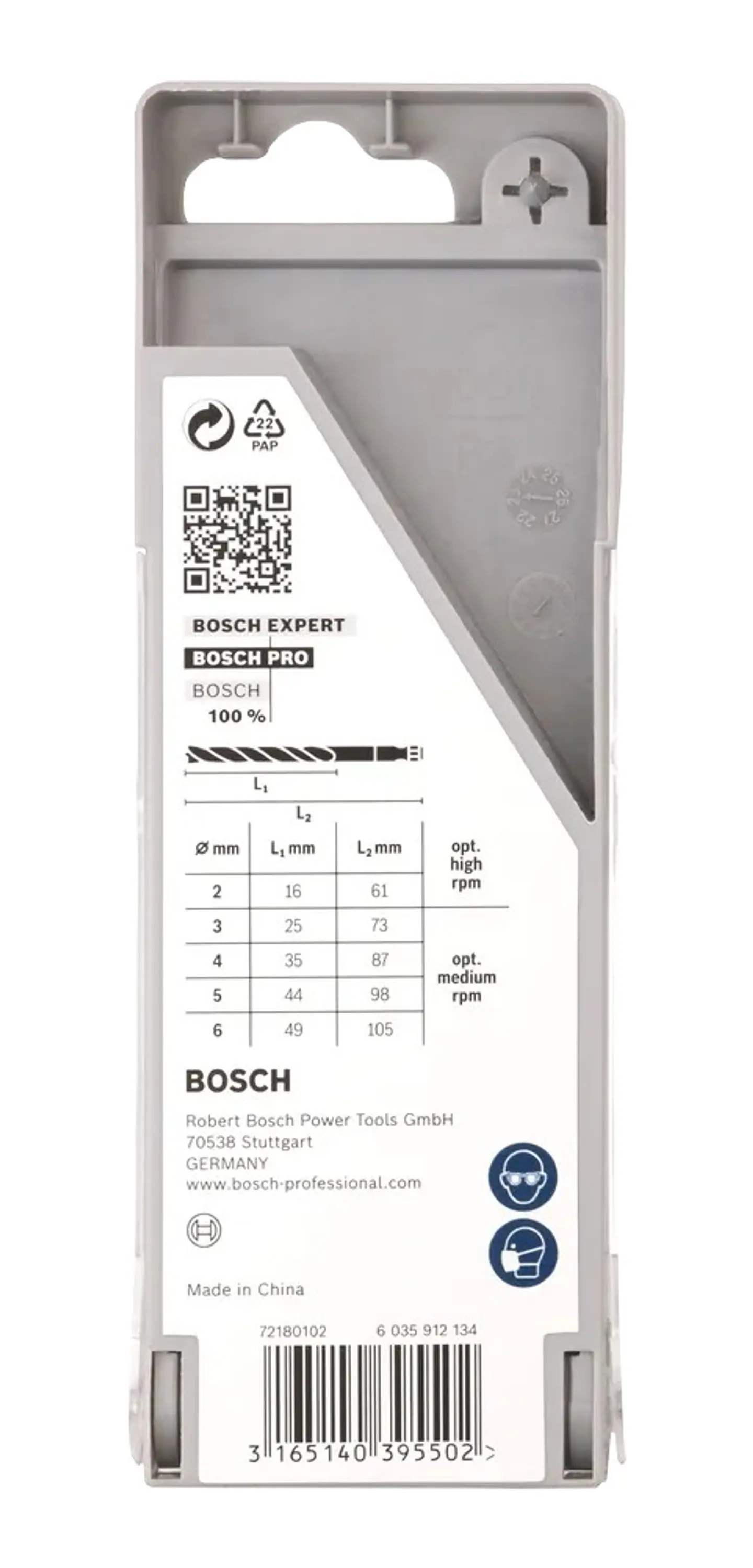 Conjunto de brocas para madeira PRO Wood HSS (5 unids) BOSCH 4