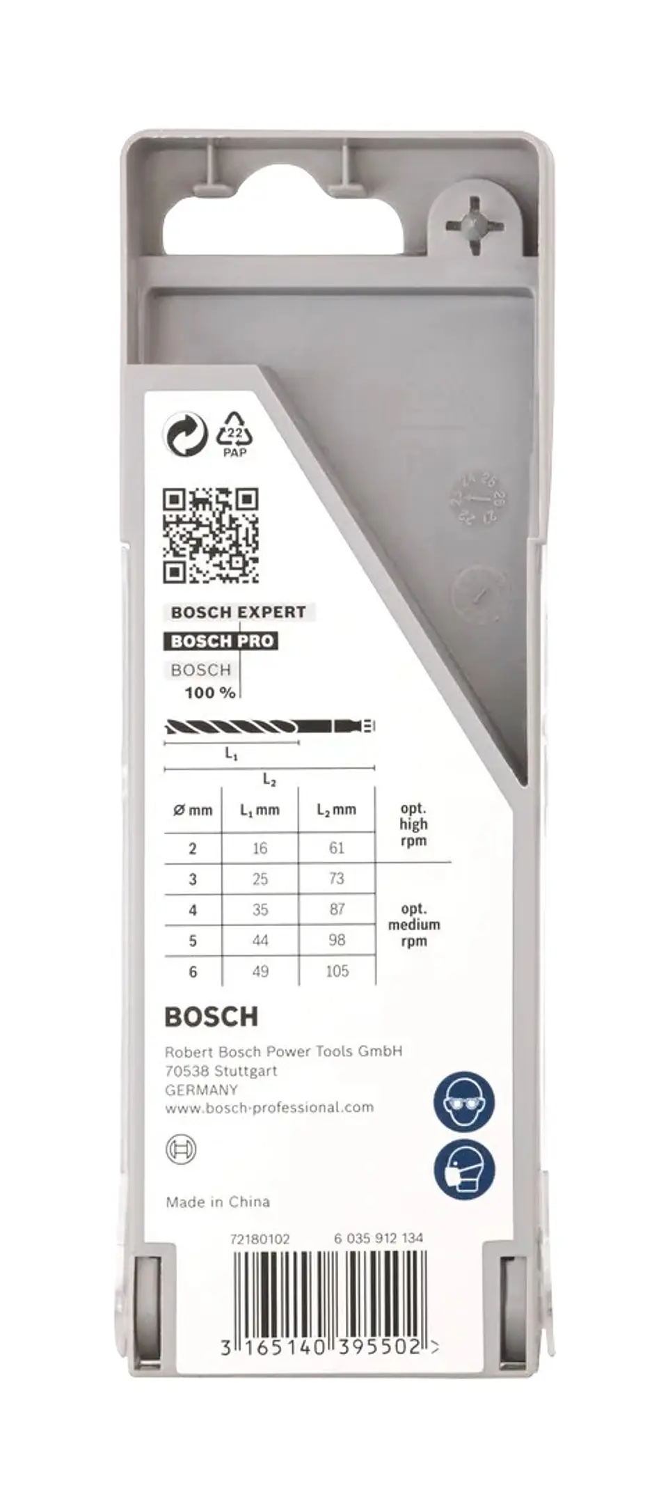 Conjunto de brocas para madeira PRO Wood HSS (5 unids) BOSCH 4