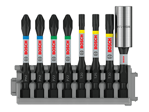 Conjunto de pontas de aparafusar PRO Impact ( 8 unids) BOSCH 