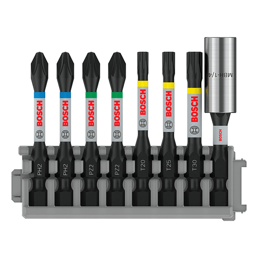 Conjunto de pontas de aparafusar PRO Impact ( 8 unids) BOSCH  1