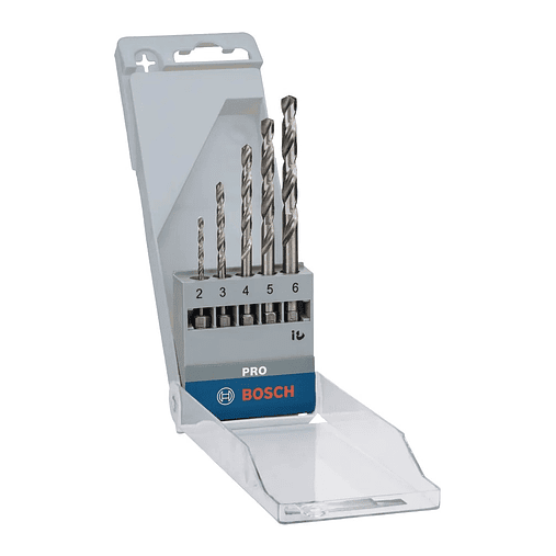 Conjunto de brocas para metal PRO Metal HSS-G Hex ( 5 unids) BOSCH  1
