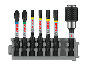Conjunto de pontas de aparafusar PRO Impact ( 7 unids) BOSCH 