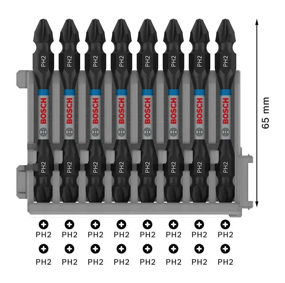 Conjunto de pontas de aparafusar PRO Impact ( 7 unids) BOSCH  2