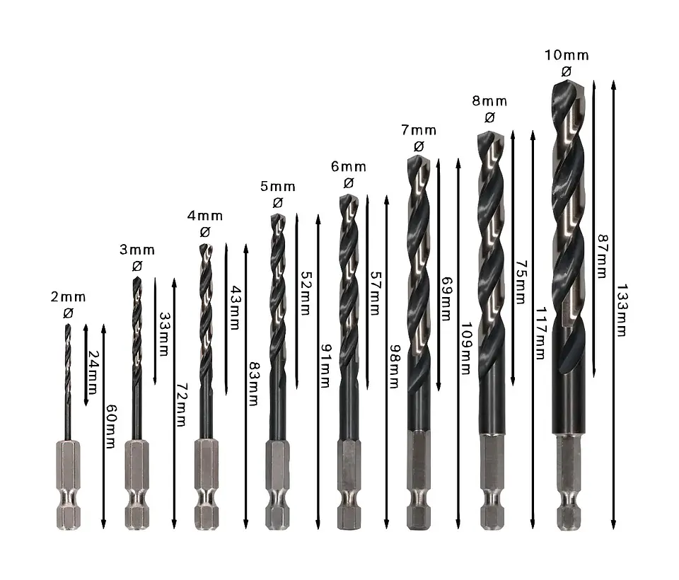 Conjunto de brocas para metal PRO Metal HSS-G Impact (8 unids) BOSCH  2