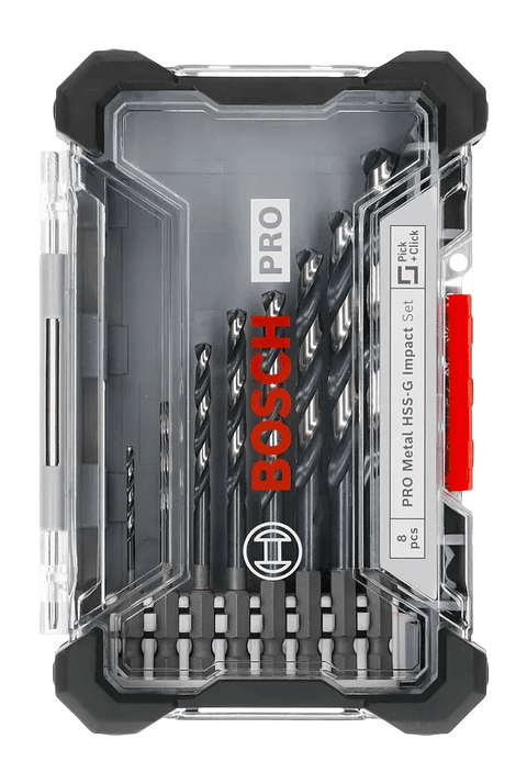 Conjunto de brocas para metal PRO Metal HSS-G Impact (8 unids) BOSCH