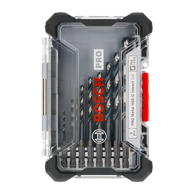 Conjunto de brocas para metal PRO Metal HSS-G Impact (8 unids) BOSCH 2