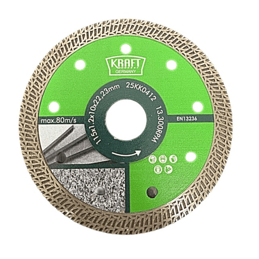 Disco Diamante para Grês Porcelânico/Azulejos ø125mm PH10 KRAFT 1