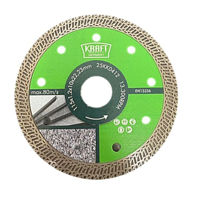 Disco Diamante para Grês Porcelânico/Azulejos ø125mm PH10 KRAFT 1